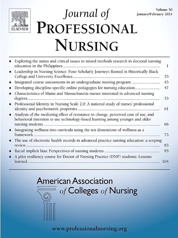 Go to journal home page - Journal of Professional Nursing